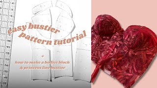 EASY BUSTIER PATTERN TUTORIAL  using only measurements [upl. by Gawain809]