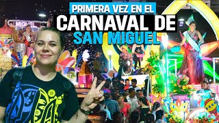 El CARNAVAL DE SAN MIGUEL  primera vez El Salvador [upl. by Attiuqahs]