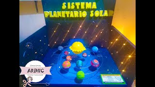 MAQUETAS ESCOLAR  SISTEMA PLANETARIO SOLAR [upl. by Anaujit243]