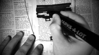 How To Make A Newspaper Blackout Poem [upl. by Edra]