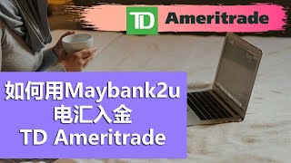 如何用Maybank2u 电汇Telegraphic Transfer入金TD Ameritrade 户口 [upl. by Bate834]