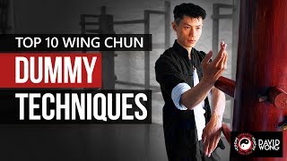 TOP 10 Wing Chun Dummy Techniques  Training Form Section 1  Part 1 [upl. by Dorette]