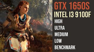 Intel i3 9100f  GTX 1650 Super  Horizon Zero Dawn  1080p [upl. by Samled]