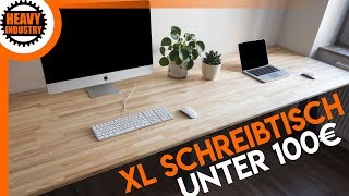 XL Schreibtisch für 100€ selber bauen  für Anfänger [upl. by Cahilly]