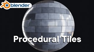 Procedural Tile Material Blender Tutorial [upl. by Fernyak]