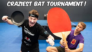 TableTennisDaily X Pongfinity  CRAZY BAT TOURNAMENT [upl. by Arelus]