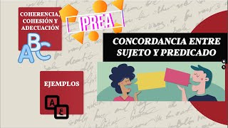 Concordancia entre sujeto y predicado [upl. by Aicilif534]