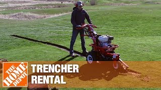 Trencher Rental  The Home Depot Rental [upl. by Thapa]