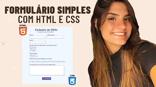 FORMULÁRIOS COM HTML e CSS [upl. by Asaph]