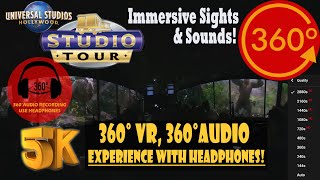 WorldFamous Studio Tour Immersive 360 VR  Universal Studios Hollywood 5K 360°  360° Audio [upl. by Weihs148]