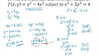 Lagrange Multipliers Practice Problems [upl. by Cos569]