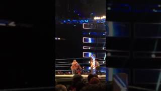 Charlotte Wardrobe Malfunction on Smackdown [upl. by Ainet894]