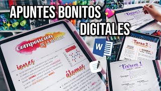 APUNTES BONITOS DIGITALES EN WORD  IPAD PRO  DanielaGmr â™Ą [upl. by Sachs858]