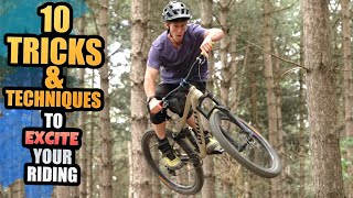 10 MTB TRICKS AND TECHNIQUES TO EXCITE YOUR RIDING [upl. by Llenhoj]