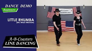 LITTLE RHUMBA  Line Dance Demo amp Walk Through [upl. by Sartin]