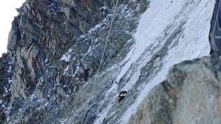 Rock Collapse  Goûter Route Goûter Couloir Mont Blanc [upl. by Annauqal]