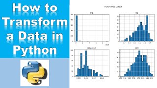 How to Perform Data Transformation for Normality in Python [upl. by Ennaitak]