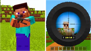 THE BEST GUNS ADDON For Minecraft Pocket EditionBedrock iOS Android PC Xbox SwitchPS4 [upl. by Nahsrad]