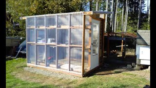 DIY Greenhouse Build  Wood Greenhouse Under 1000 [upl. by Hilary]