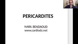 Péricardites  cours de cardiologie 4ème année medecine [upl. by Sixel]