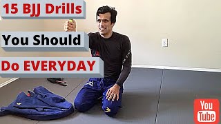 15 BJJ Drills you should do EVERYDAY  Cobrinha BJJ [upl. by Keppel883]