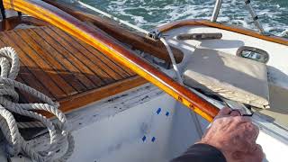 Full Keel Awesomeness Westsail 32 quotAeridesquot Downwind [upl. by Christan878]