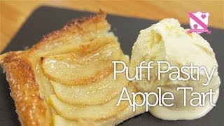 Puff Pastry Apple Tart Recipe  In The Kitchen With Kate [upl. by Alyahc]