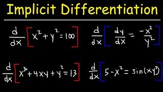 Implicit Differentiation [upl. by Selena]