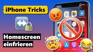 iPhone Homescreen einfrieren Trick Prank  😈🤫😂 [upl. by Jarrow959]