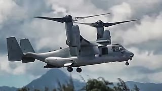 V22 Osprey TiltRotor Aircraft In Action • Compilation [upl. by Nanreit]