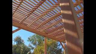 How to Build a Redwood Pergola [upl. by Nref]