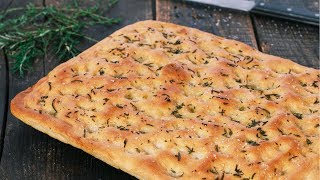 Classic Focaccia  Italian Focaccia Bread [upl. by Clabo]