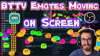 How to get BTTV Emotes Moving on Screen OBS Studio or Streamlabs OBS [upl. by Edwin818]