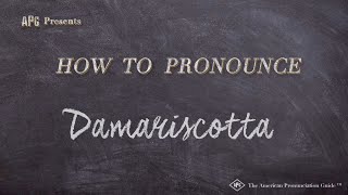 How to Pronounce Damariscotta Real Life Examples [upl. by Funda]