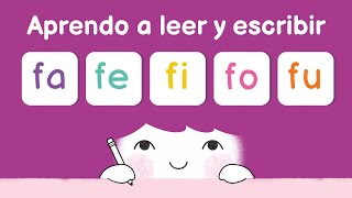 Aprender a leer las sílabas fa fe fi fo fu [upl. by Seravart]