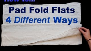 How to Fold Flat Cloth Diapers  Cloth Diapering 101 [upl. by Lindbom]