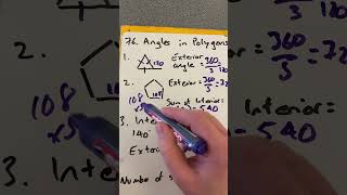 Topic 76 Angles in polygons maths gcsemaths [upl. by Daenis]