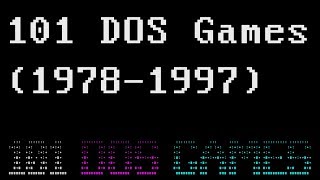 101 MS DOS GAMES 19781997 [upl. by Anawd408]