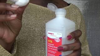 How to Remove GLUE from lace frontal wig Simple and Easy [upl. by Lemrac]