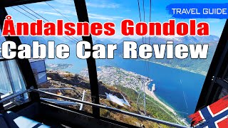 Romsdalsgondolen  Gondola Lift in Åndalsnes Norway Cable Car Review 4k [upl. by Aleira]