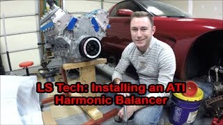 LS Tech Installing an ATI Harmonic Balancer [upl. by Newkirk573]