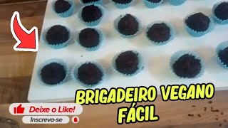 BRIGADEIRO VEGANO fácil rápido e barato [upl. by Reames614]