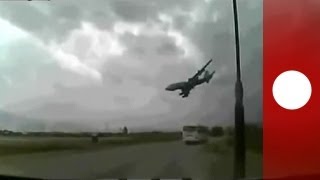 Afghanistan un video mostra schianto di cargo Boeing [upl. by Zitella571]