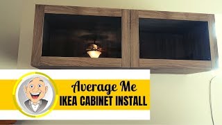 How to install an IKEA Cabinet on a wall [upl. by Lazes]