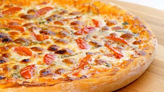 🍕Идеальное тесто для пиццы Два рецепта вкусной домашней пиццы в духовке🍕 [upl. by Anyal]