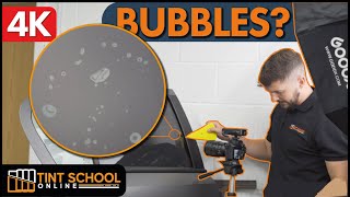 How To Fix Window Tint Bubbles  Rectifying Your Mistakes  Tint School Online [upl. by Eitra172]