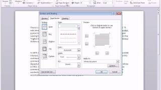 Adding horizontal lines in Word 2010 [upl. by Rajiv]