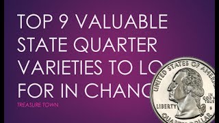 Top 9 Valuable State Quarter Errors In Pocket Change Find [upl. by Conlon]