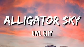 Alligator Sky  Owl City Lyrics [upl. by Jamin]