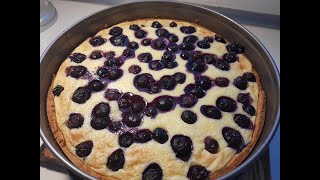 HeidelbeerKuchen mit Schmandcreme einfach und köstlich Blaubeerkuchen [upl. by Dorree]